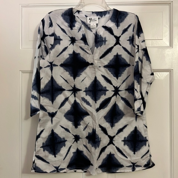 Andrea Jovine cotton linen, side pocket, cover-up, or shirt - Picture 1 of 10